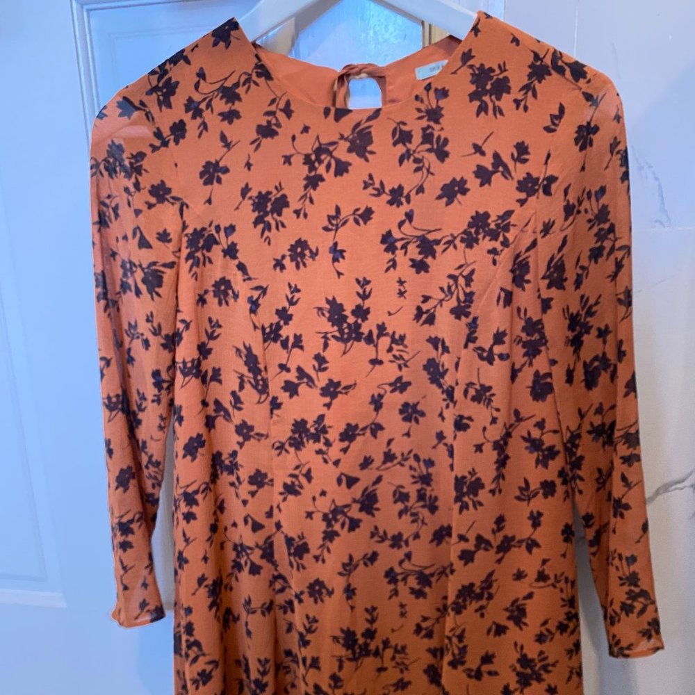 Long sleeve chiffon dress (XS/S)